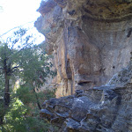 The cliffs next to the track down to the cave (16135)